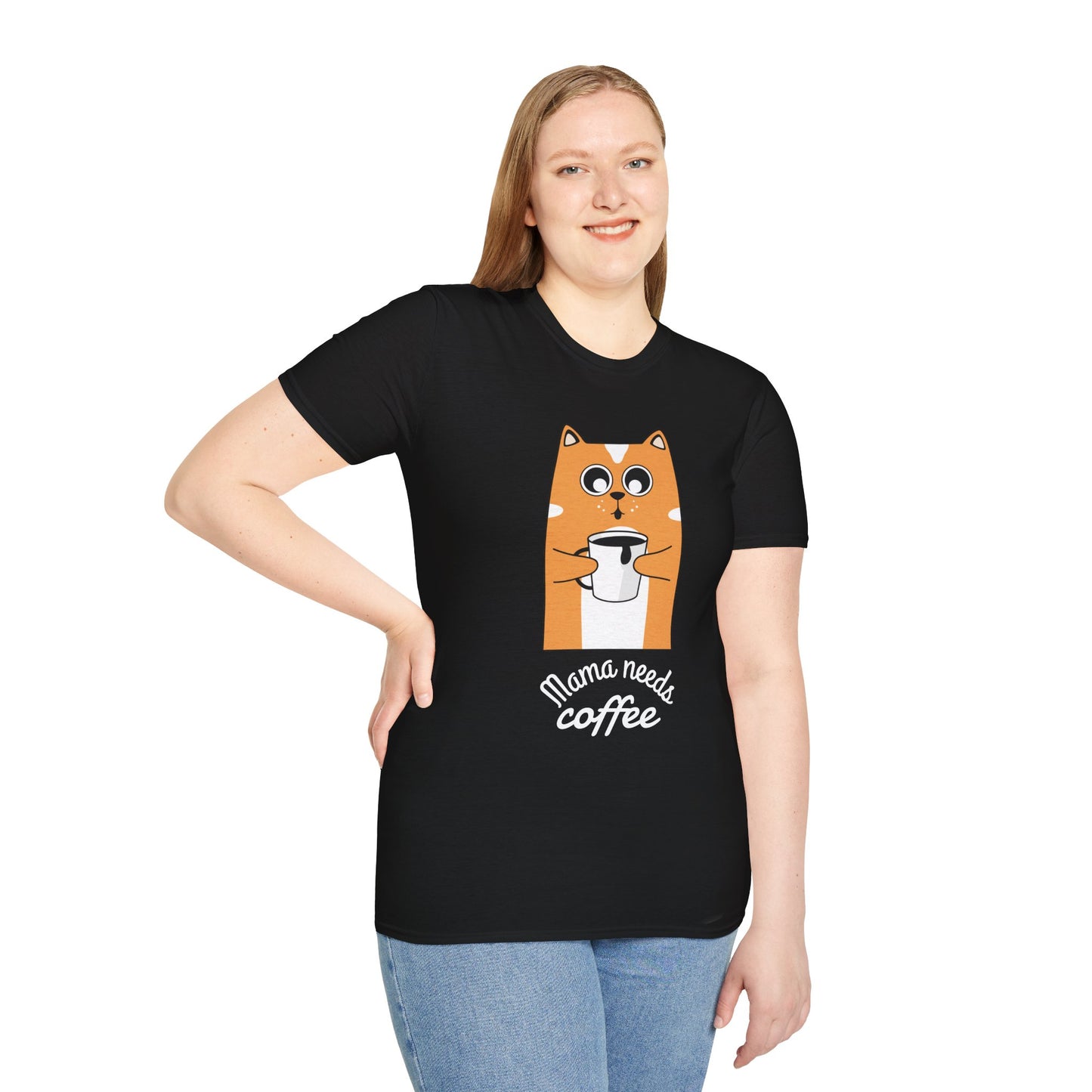 Mama Needs Coffee Unisex T-Shirt | Funny Coffee Lover Tee