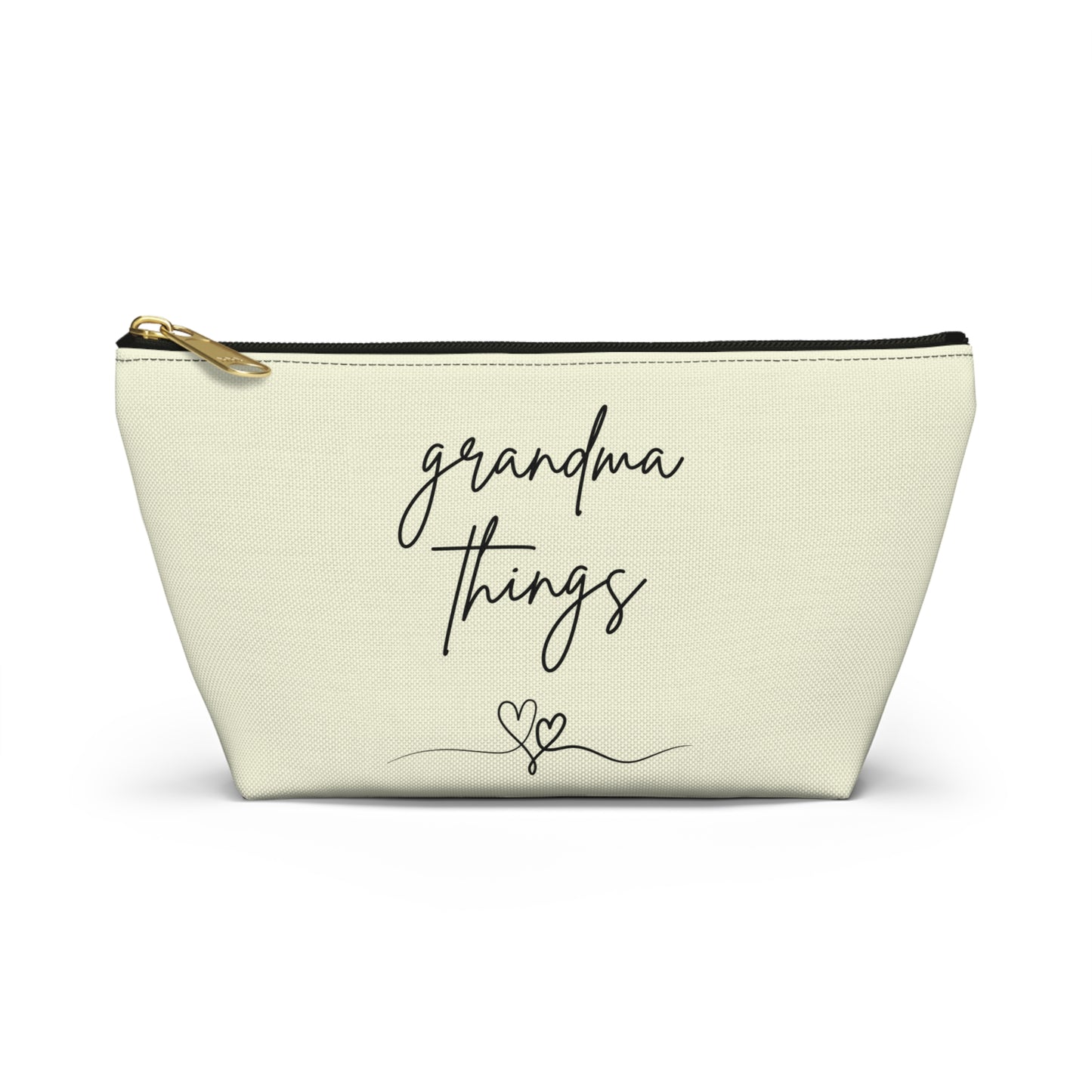 Accessory Pouch - Grandma Things Heart Print - Perfect Gift for Grandmothers