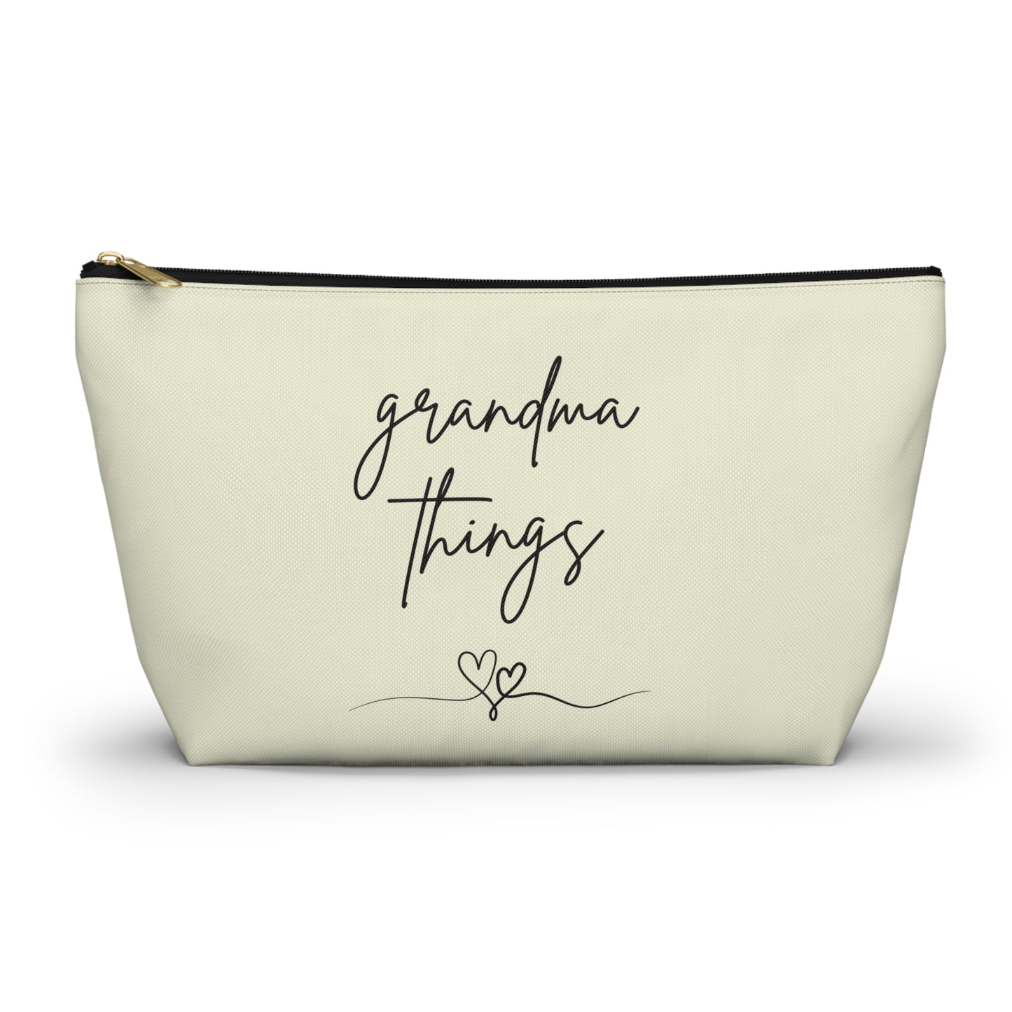 Accessory Pouch - Grandma Things Heart Print - Perfect Gift for Grandmothers