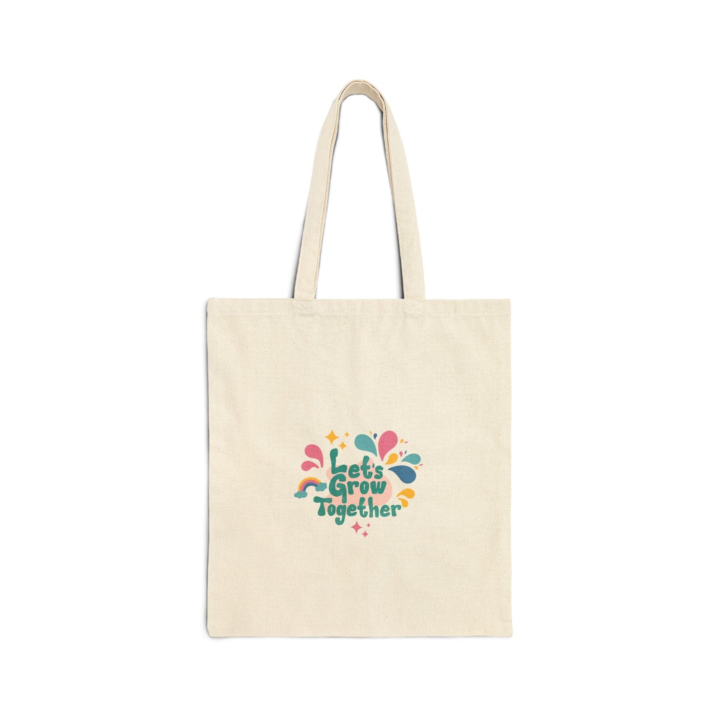 Personalized Mom's Day Cotton Canvas Tote Bag, Mother's Day Gift