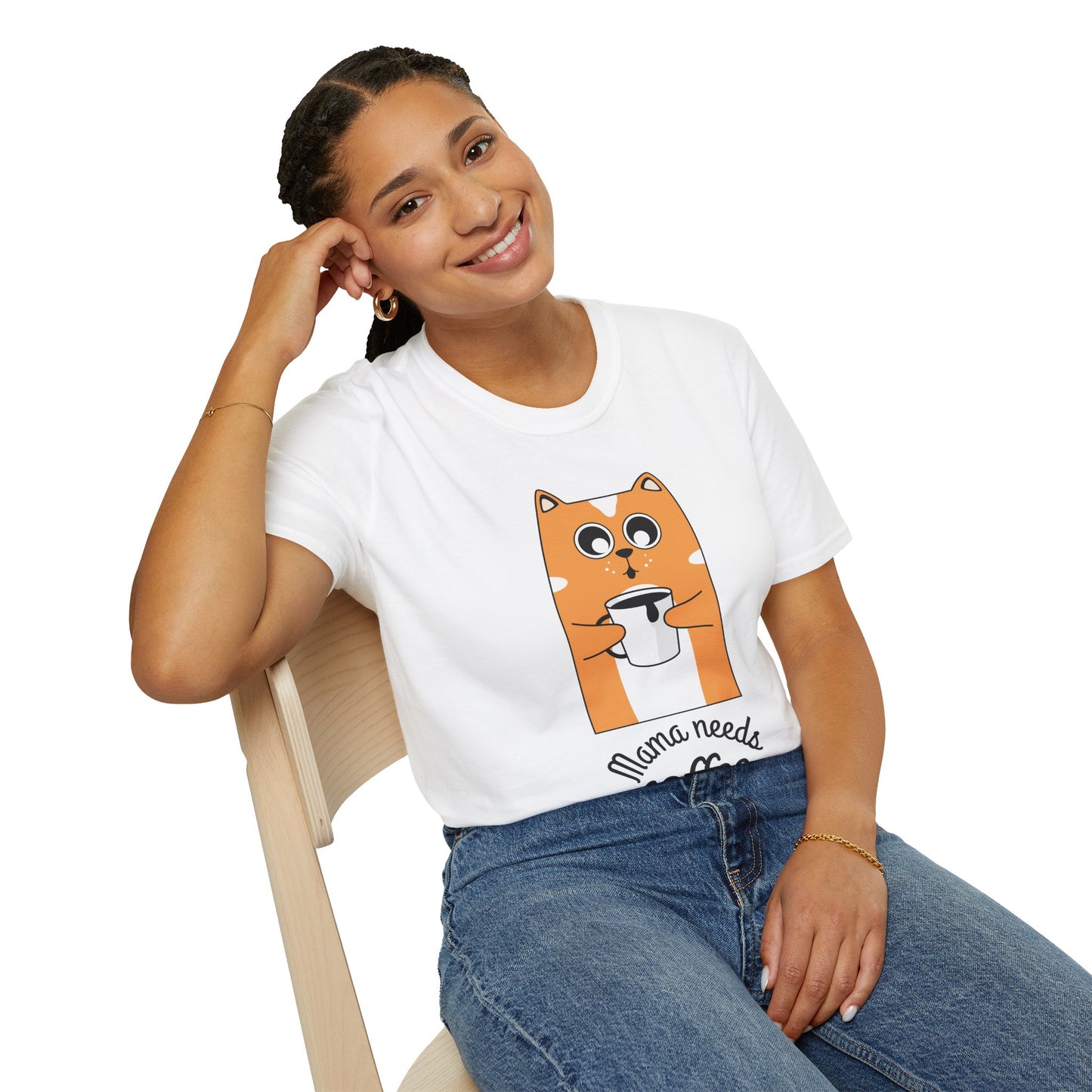 Mama Needs Coffee Unisex T-Shirt | Funny Coffee Lover Tee