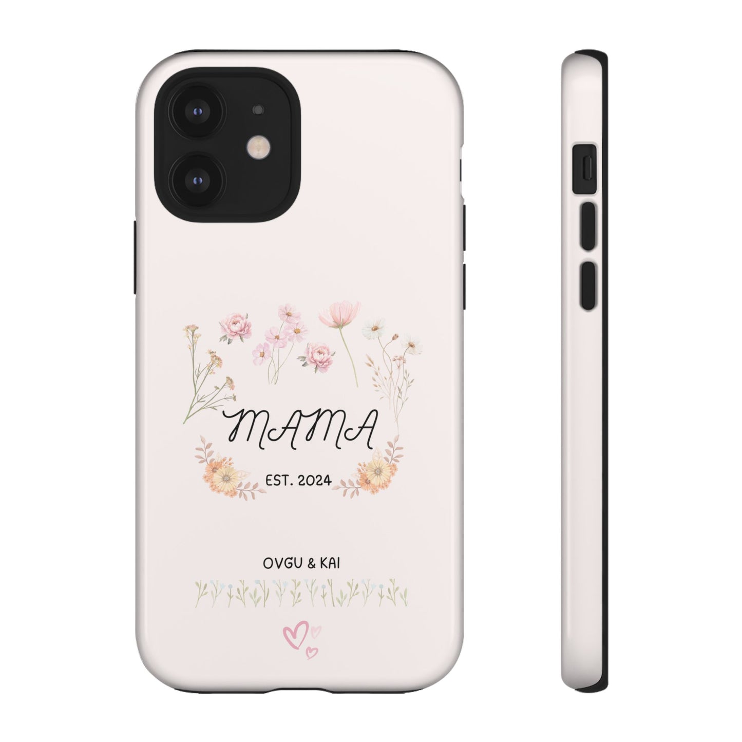 Phone Case - Floral Personalized Tough Case for Mother's Day - Mama, Est [Year], Children's Names