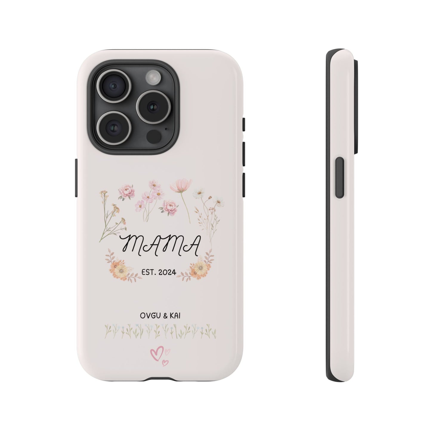 Phone Case - Floral Personalized Tough Case for Mother's Day - Mama, Est [Year], Children's Names