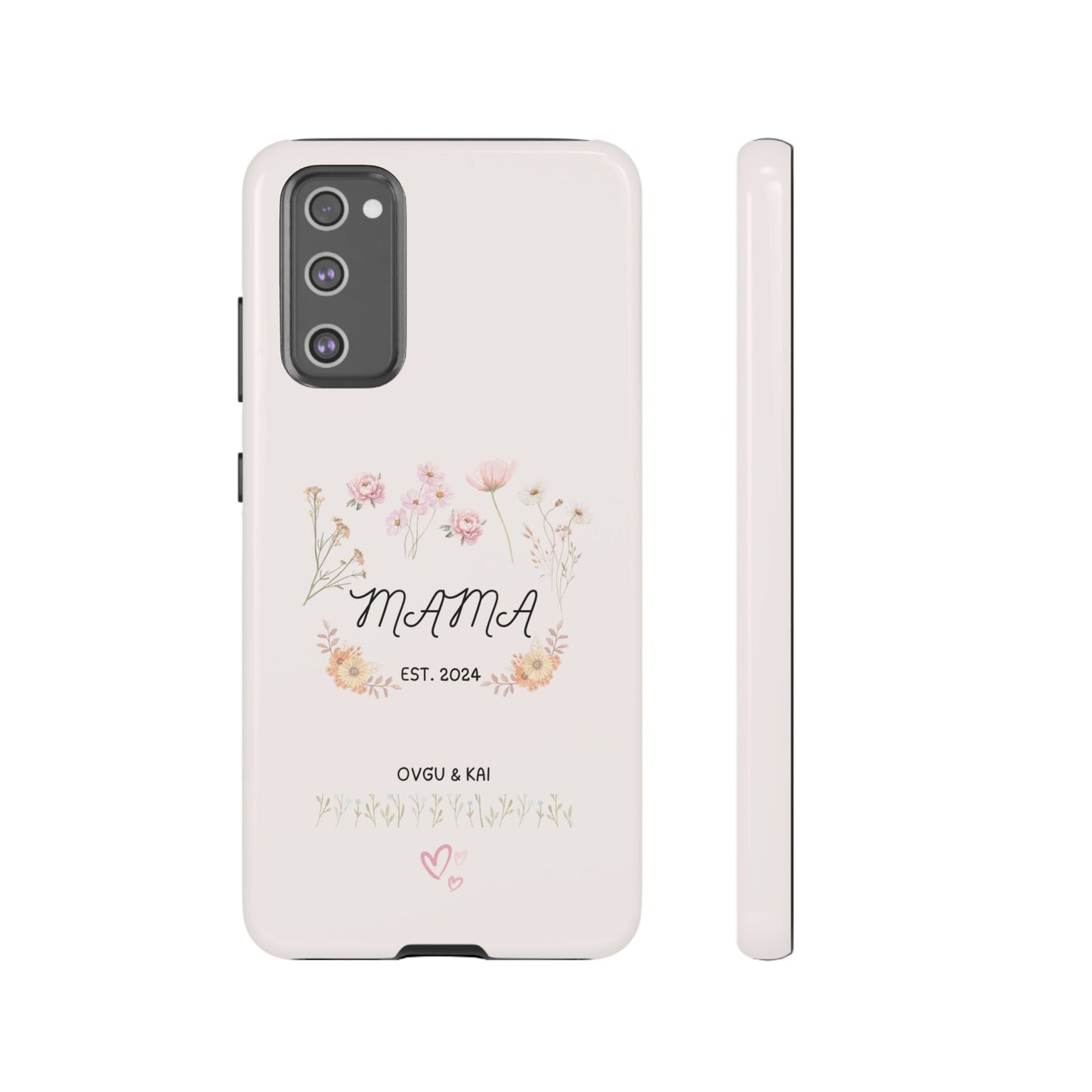 Phone Case - Floral Personalized Tough Case for Mother's Day - Mama, Est [Year], Children's Names