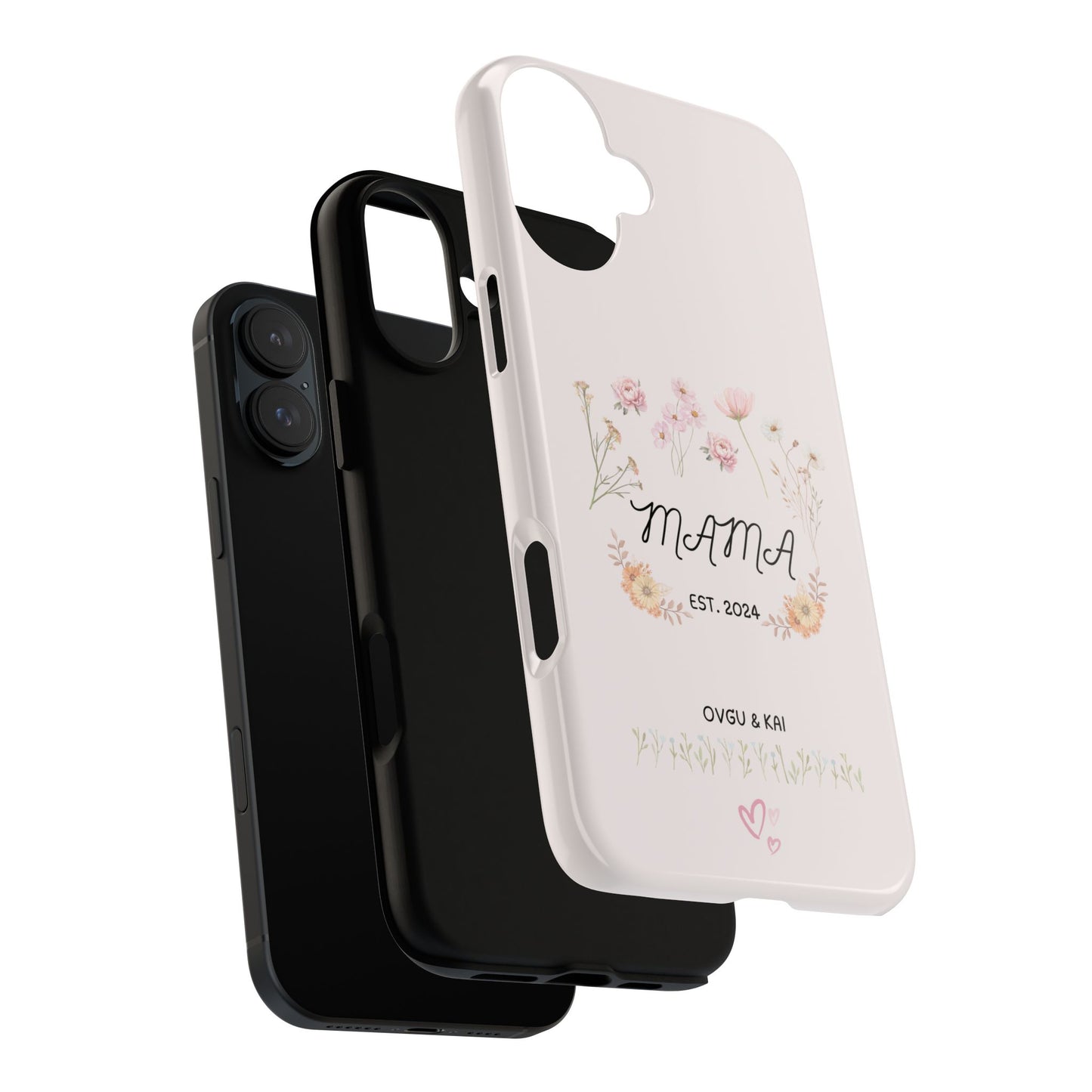 Phone Case - Floral Personalized Tough Case for Mother's Day - Mama, Est [Year], Children's Names