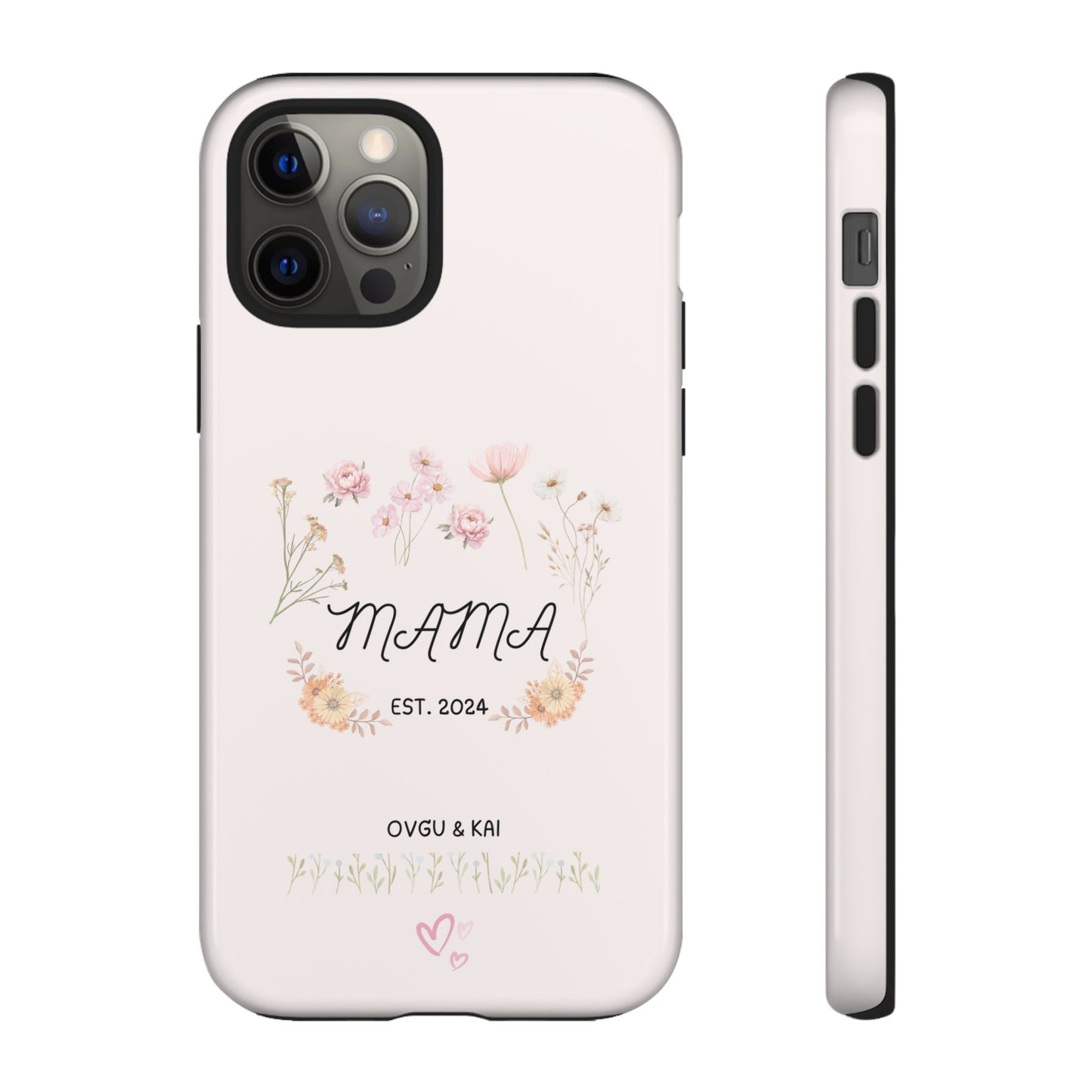 Phone Case - Floral Personalized Tough Case for Mother's Day - Mama, Est [Year], Children's Names