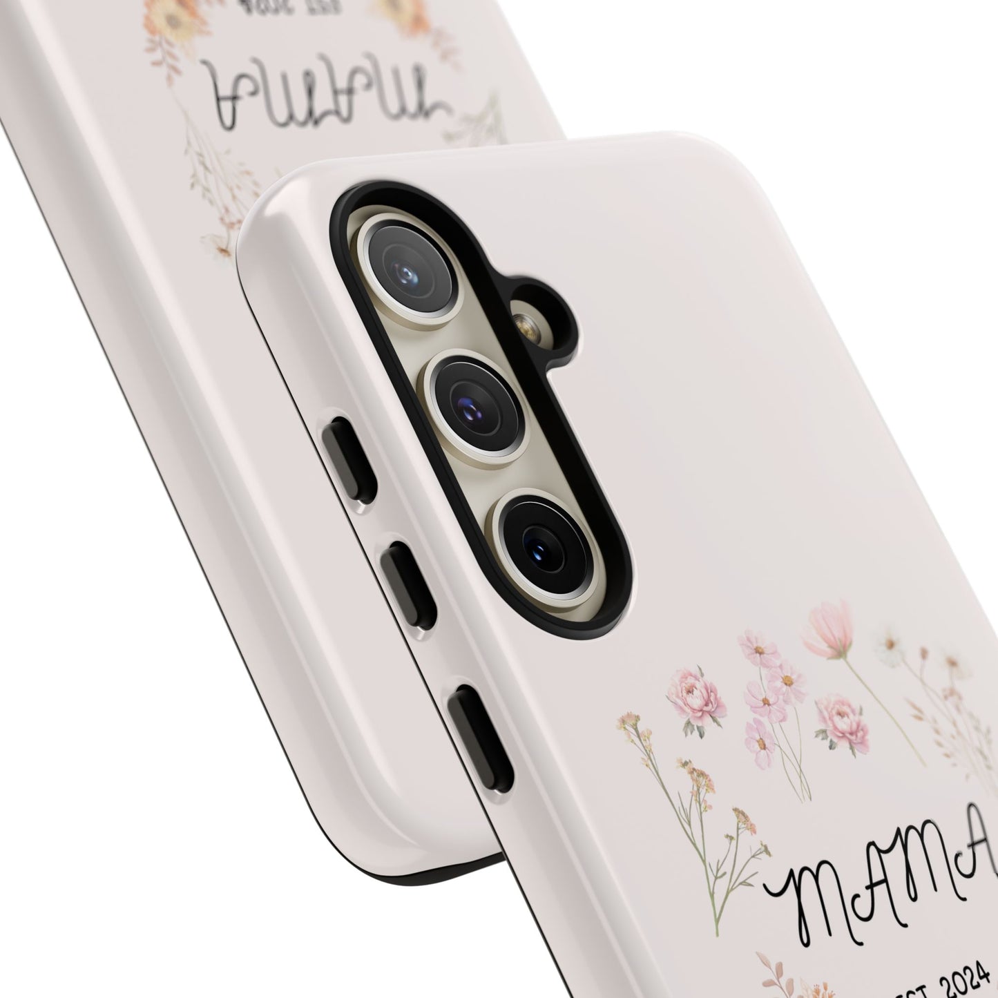 Phone Case - Floral Personalized Tough Case for Mother's Day - Mama, Est [Year], Children's Names