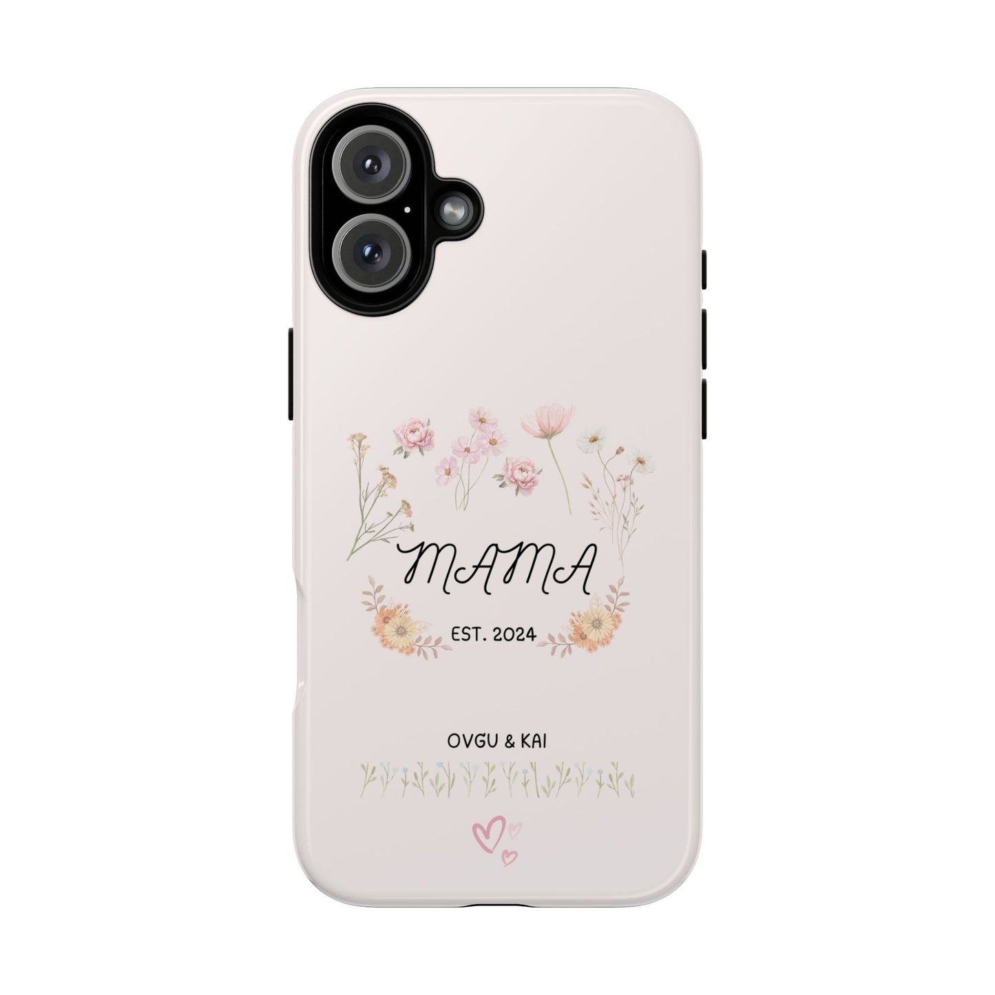 Phone Case - Floral Personalized Tough Case for Mother's Day - Mama, Est [Year], Children's Names