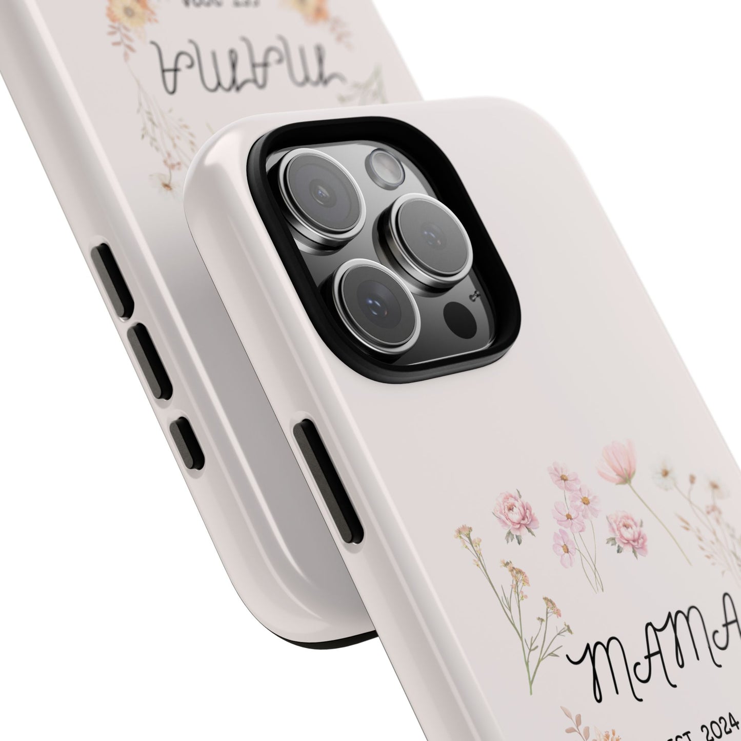 Phone Case - Floral Personalized Tough Case for Mother's Day - Mama, Est [Year], Children's Names