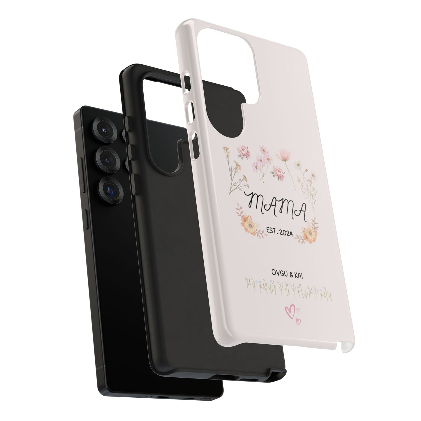 Phone Case - Floral Personalized Tough Case for Mother's Day - Mama, Est [Year], Children's Names