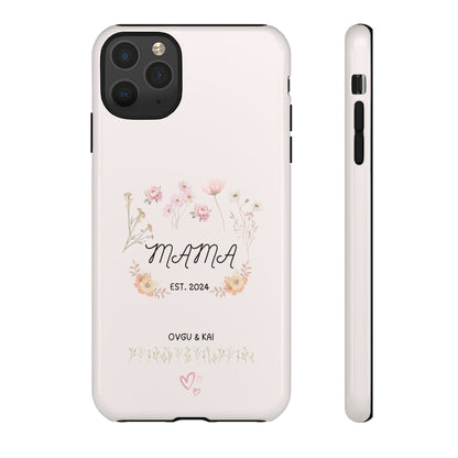 Phone Case - Floral Personalized Tough Case for Mother's Day - Mama, Est [Year], Children's Names