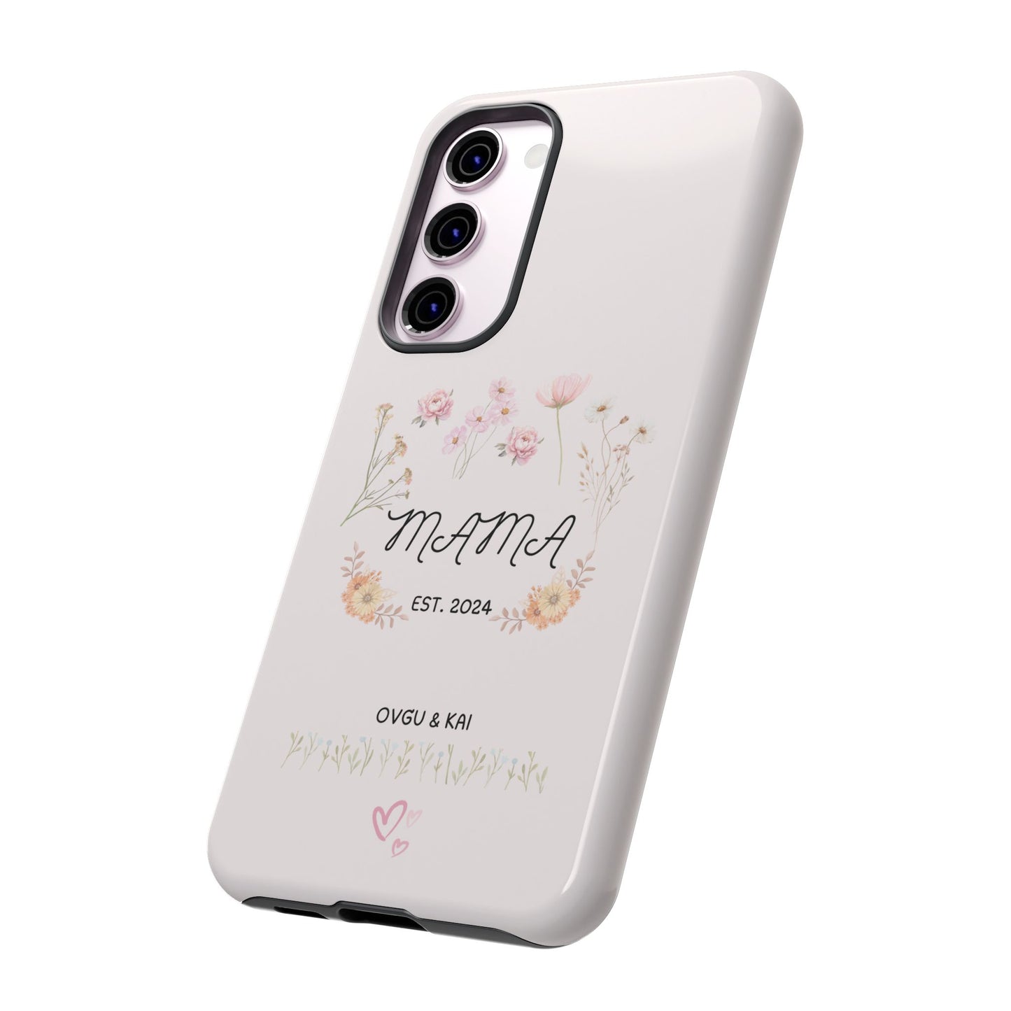 Phone Case - Floral Personalized Tough Case for Mother's Day - Mama, Est [Year], Children's Names