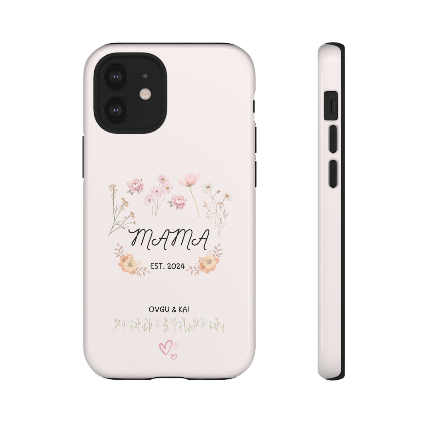 Phone Case - Floral Personalized Tough Case for Mother's Day - Mama, Est [Year], Children's Names