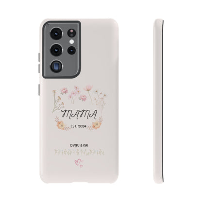 Phone Case - Floral Personalized Tough Case for Mother's Day - Mama, Est [Year], Children's Names
