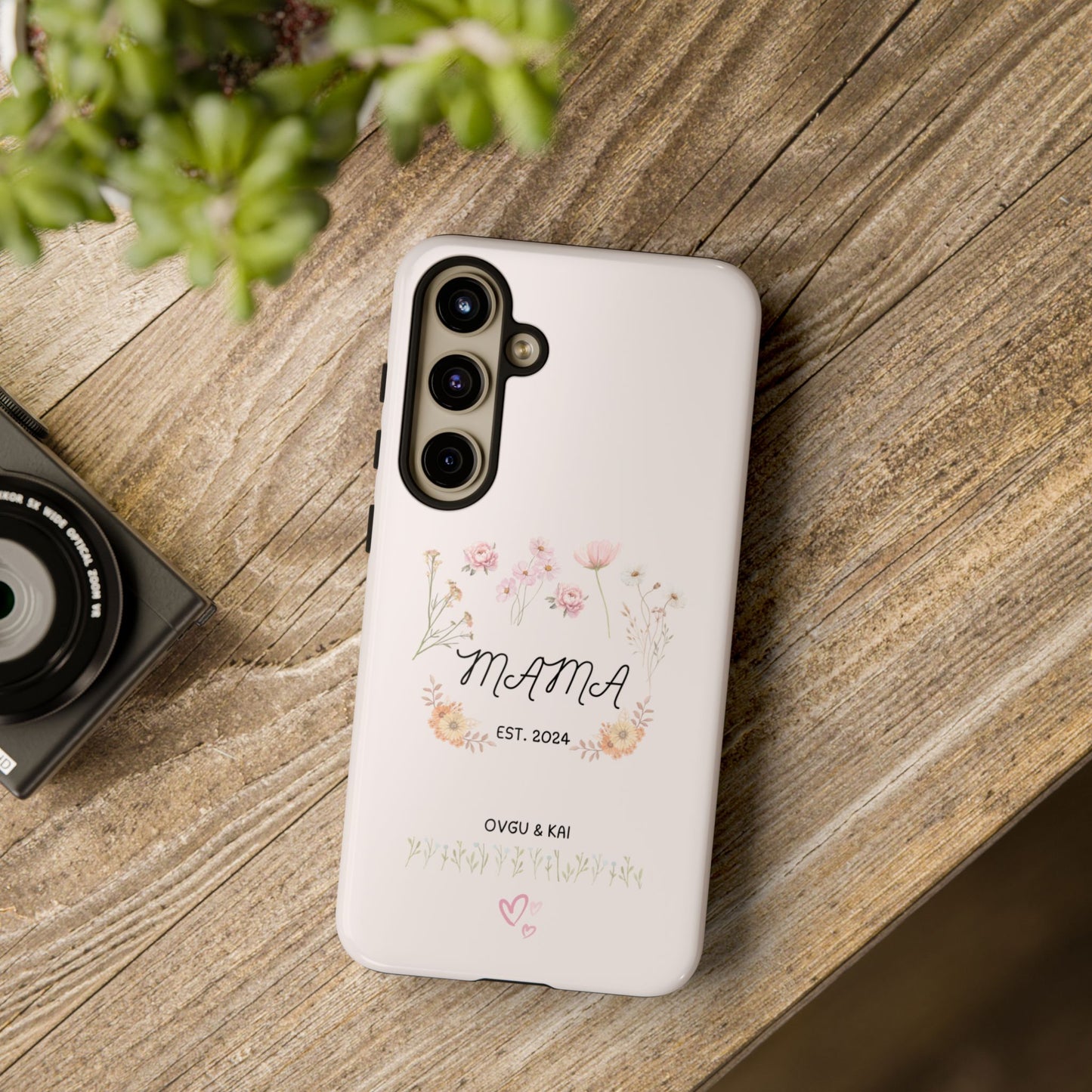 Phone Case - Floral Personalized Tough Case for Mother's Day - Mama, Est [Year], Children's Names