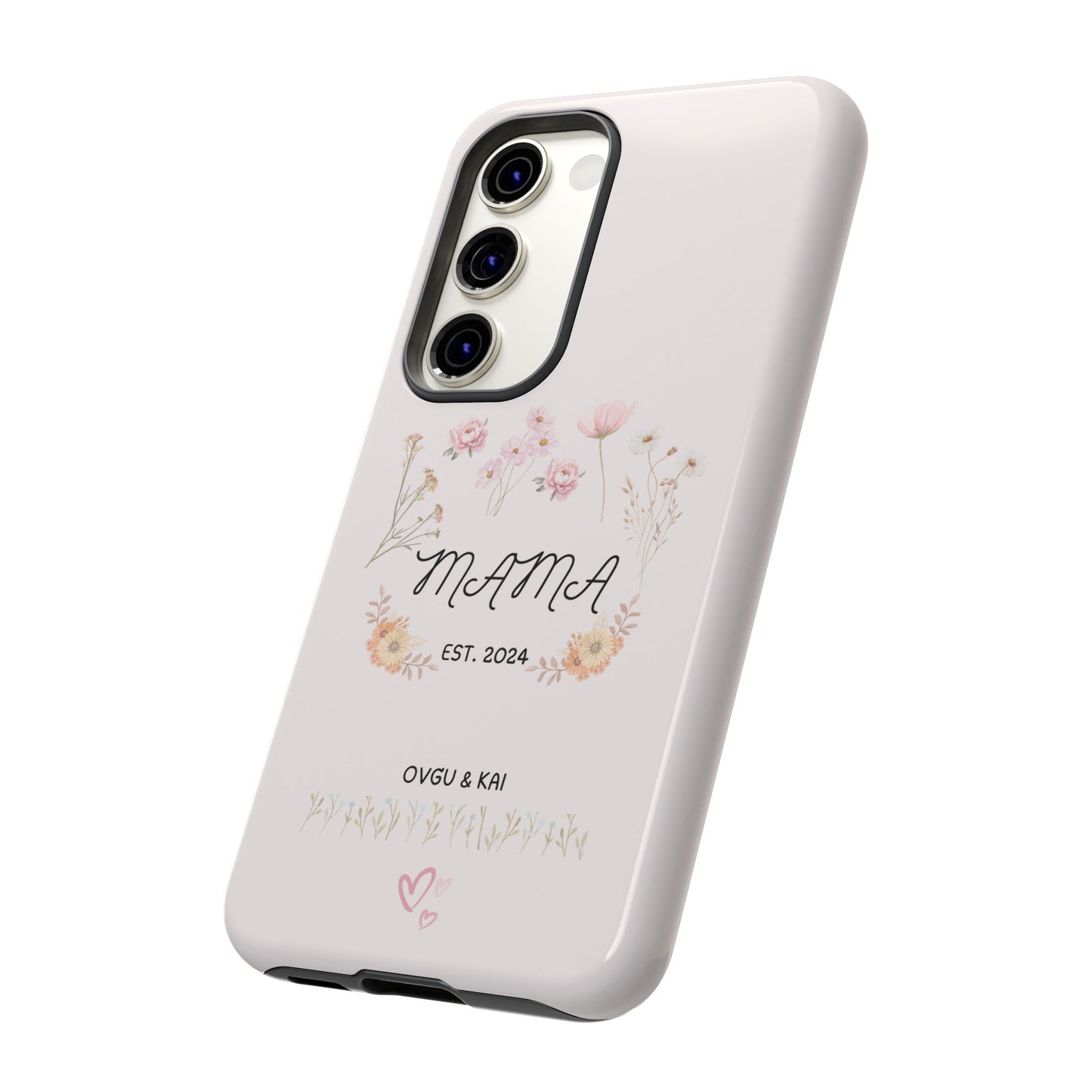 Phone Case - Floral Personalized Tough Case for Mother's Day - Mama, Est [Year], Children's Names