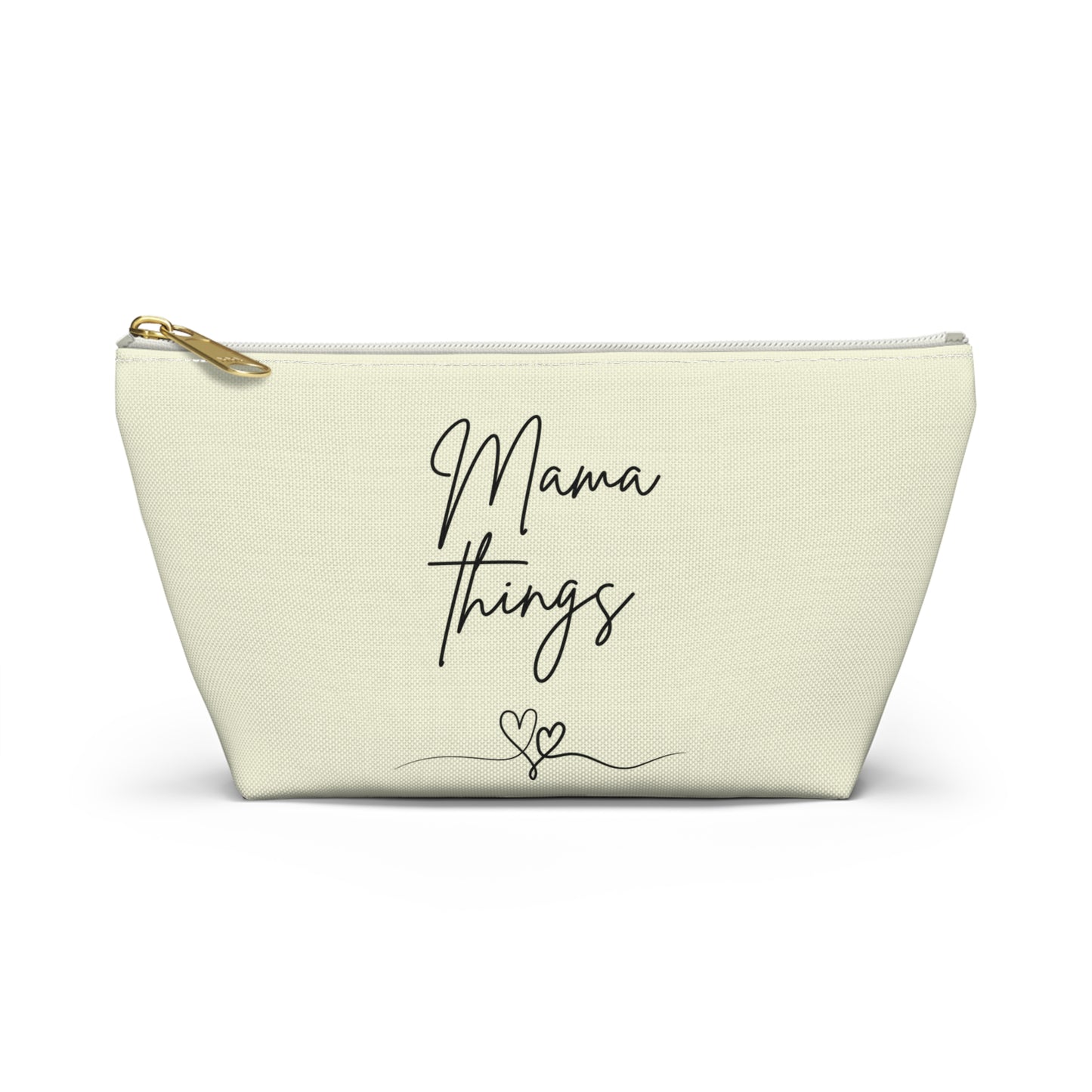 Accessory Pouch - Mama Things Heart Pattern - Stylish Organizer for Moms , Mother’s Day Gift
