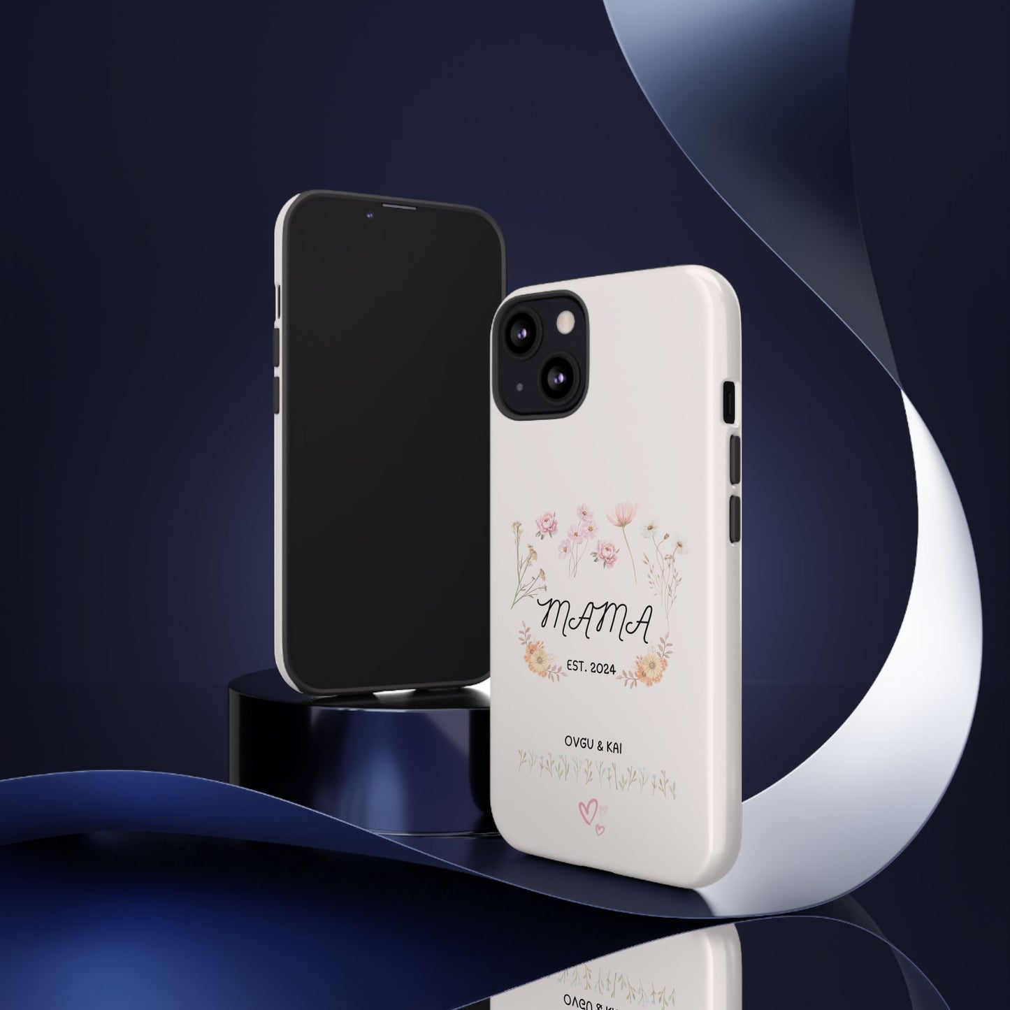 Phone Case - Floral Personalized Tough Case for Mother's Day - Mama, Est [Year], Children's Names