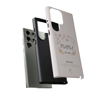 Phone Case - Floral Personalized Tough Case for Mother's Day - Mama, Est [Year], Children's Names