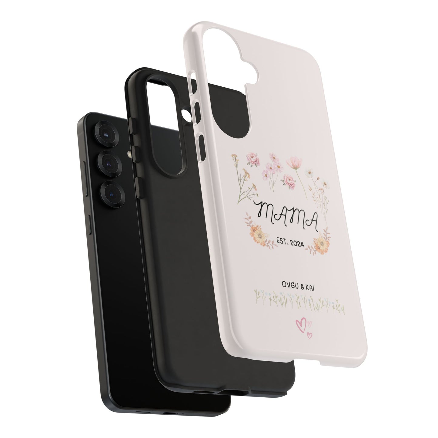 Phone Case - Floral Personalized Tough Case for Mother's Day - Mama, Est [Year], Children's Names
