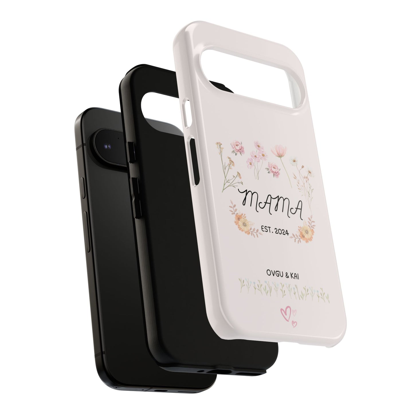 Phone Case - Floral Personalized Tough Case for Mother's Day - Mama, Est [Year], Children's Names