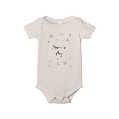 Mama's Boy Infant Jersey One Piece – Cute Baby Bodysuit for Celebrations - Mama’s Boy Onesie for Baby and Toddler
