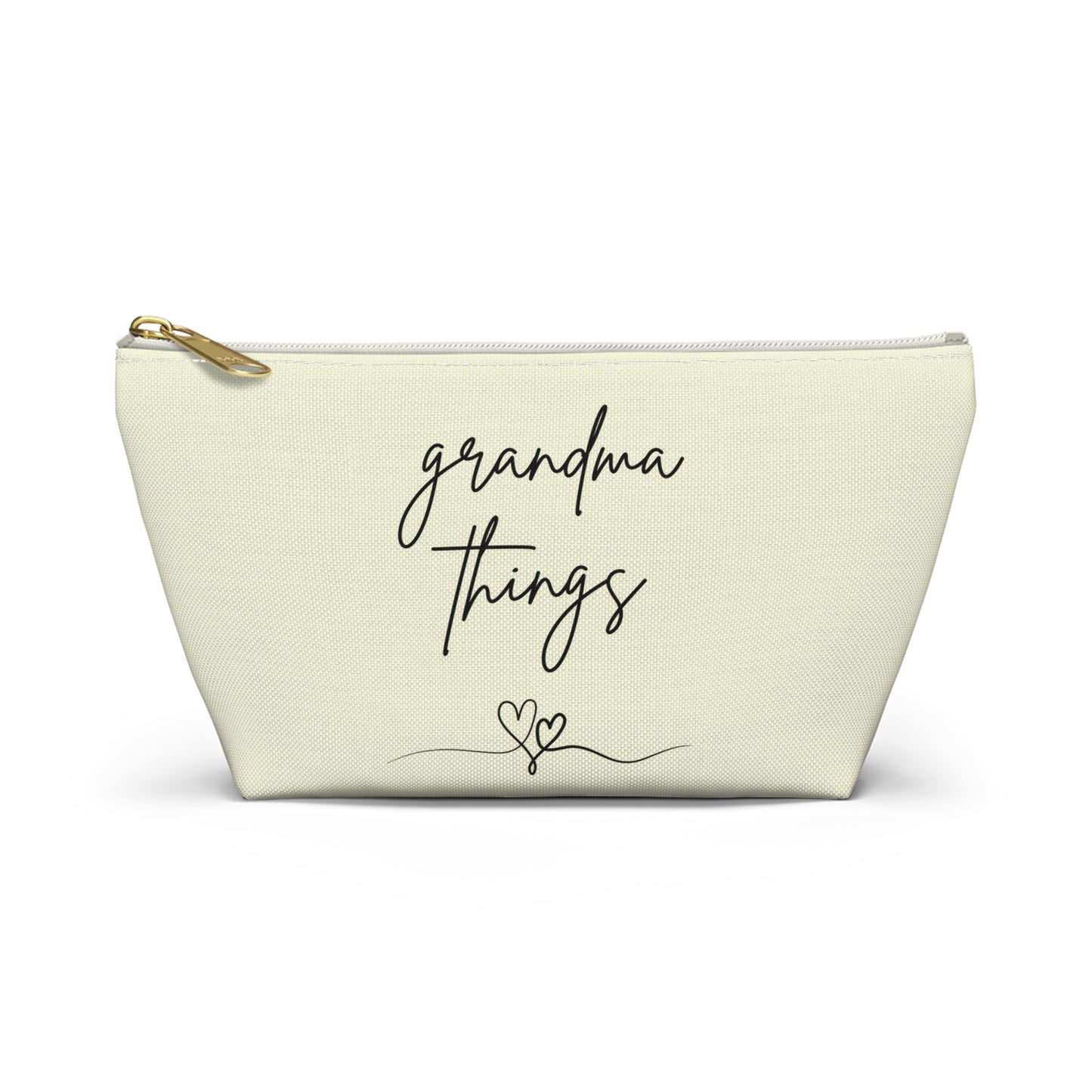 Accessory Pouch - Grandma Things Heart Print - Perfect Gift for Grandmothers