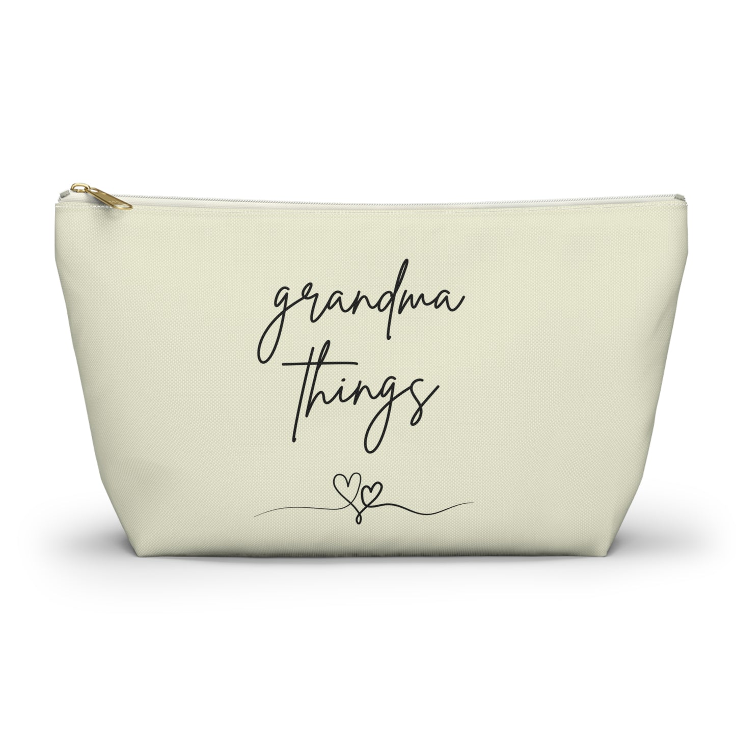 Accessory Pouch - Grandma Things Heart Print - Perfect Gift for Grandmothers