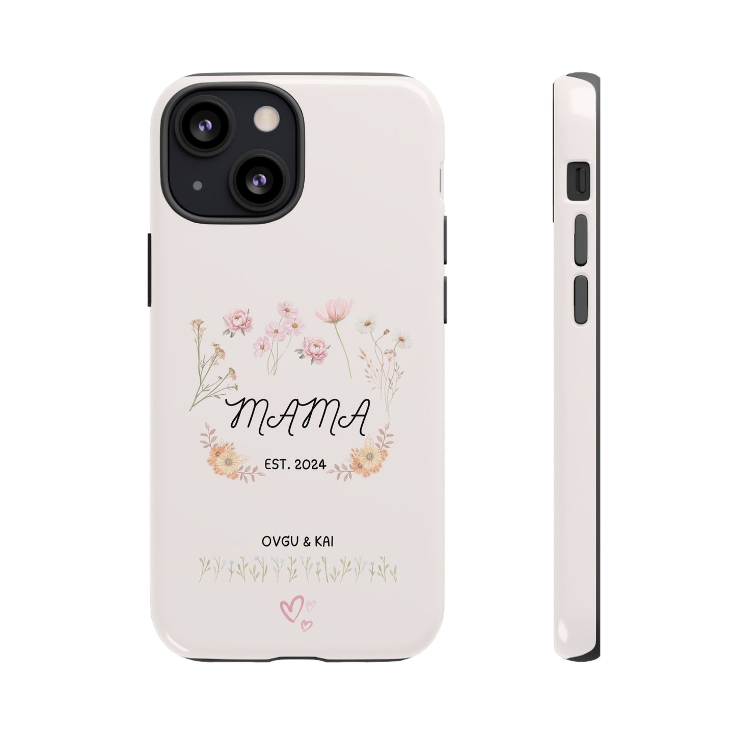 Phone Case - Floral Personalized Tough Case for Mother's Day - Mama, Est [Year], Children's Names