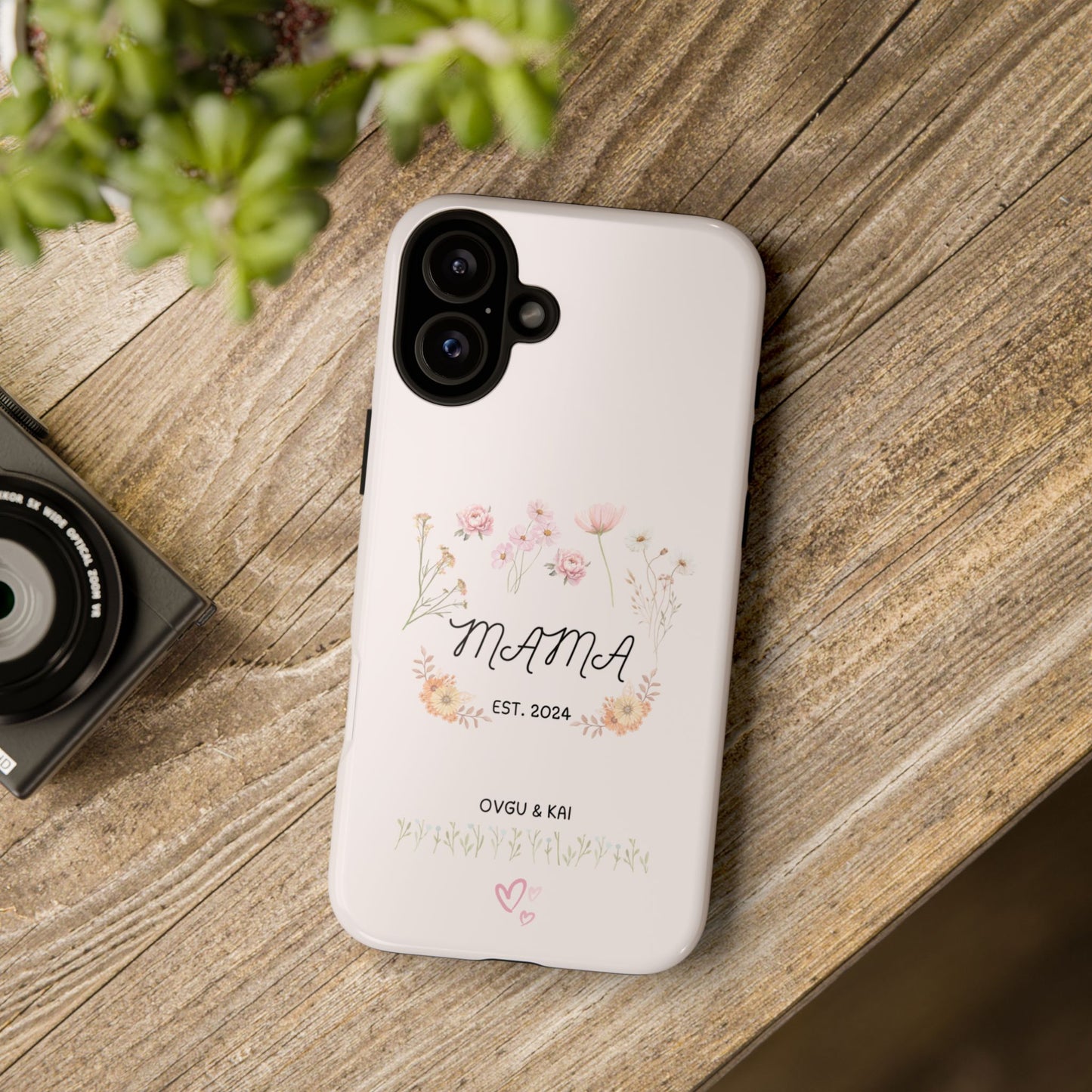 Phone Case - Floral Personalized Tough Case for Mother's Day - Mama, Est [Year], Children's Names