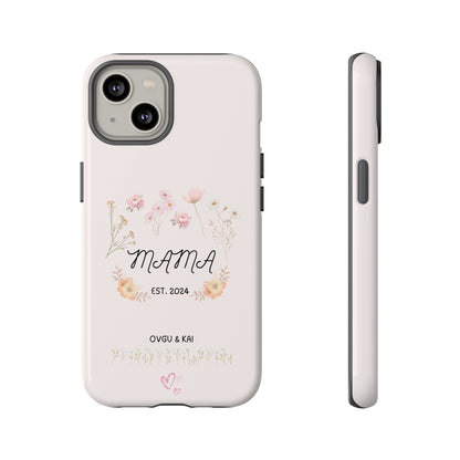 Phone Case - Floral Personalized Tough Case for Mother's Day - Mama, Est [Year], Children's Names