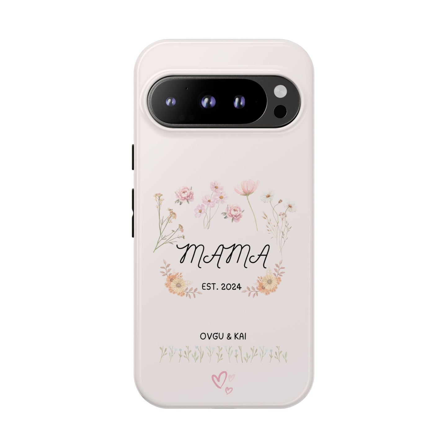 Phone Case - Floral Personalized Tough Case for Mother's Day - Mama, Est [Year], Children's Names