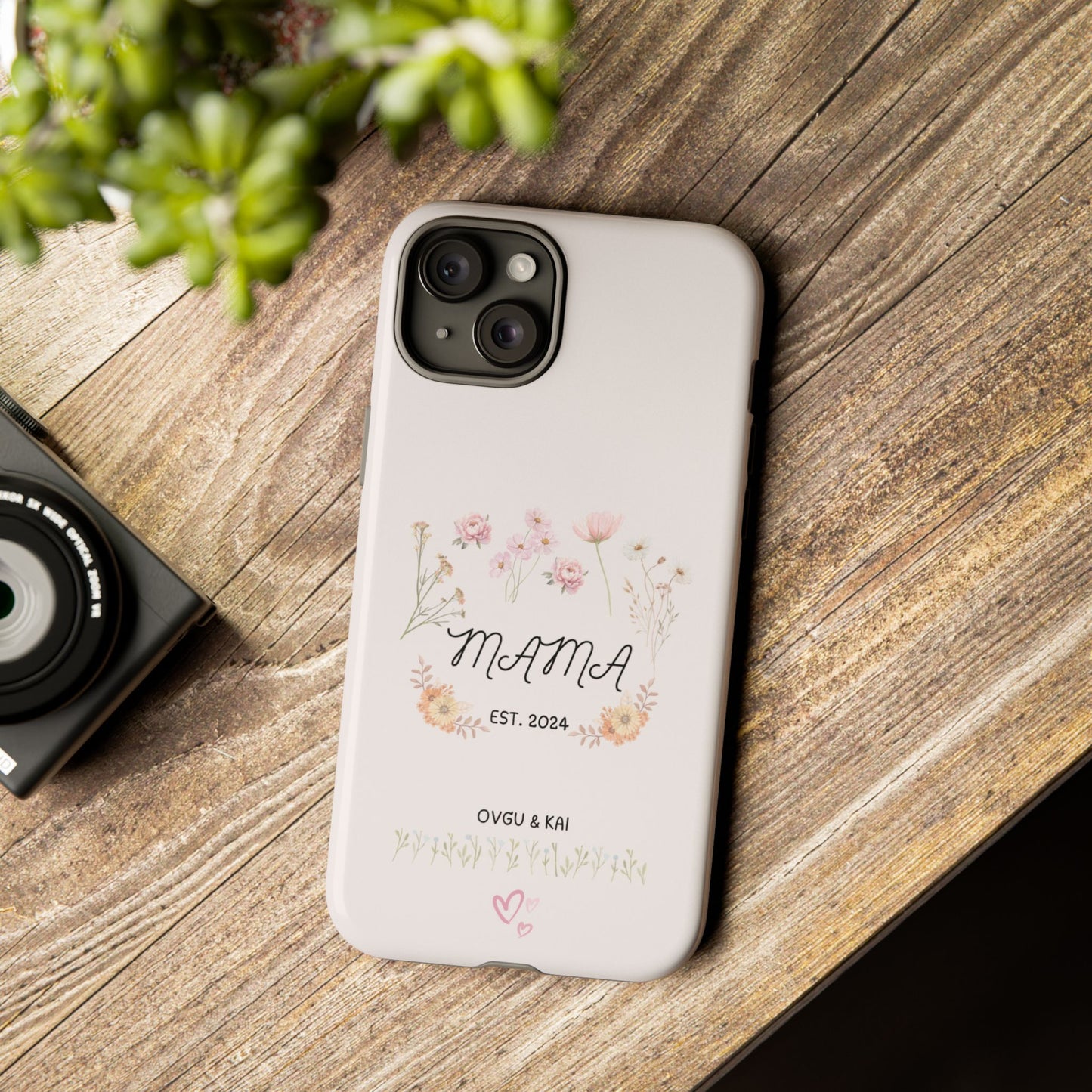 Phone Case - Floral Personalized Tough Case for Mother's Day - Mama, Est [Year], Children's Names