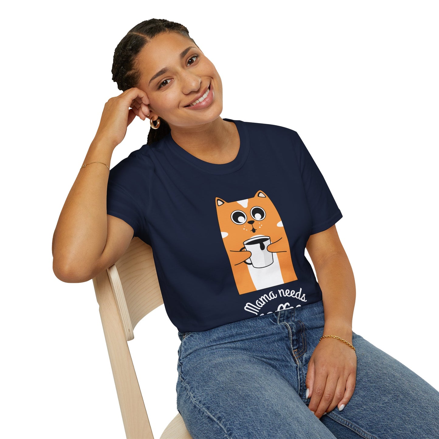 Mama Needs Coffee Unisex T-Shirt | Funny Coffee Lover Tee