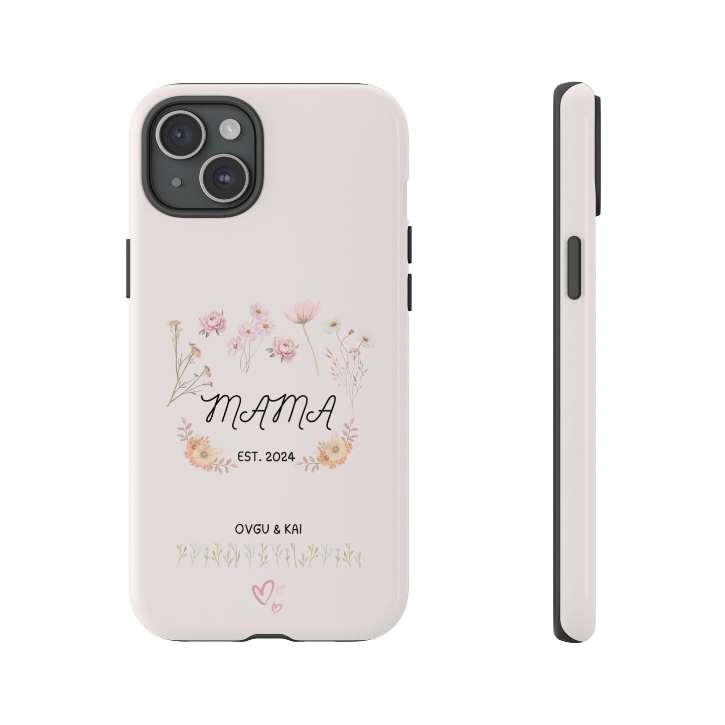 Phone Case - Floral Personalized Tough Case for Mother's Day - Mama, Est [Year], Children's Names