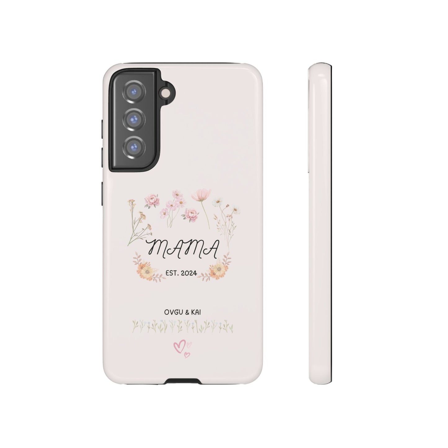 Phone Case - Floral Personalized Tough Case for Mother's Day - Mama, Est [Year], Children's Names