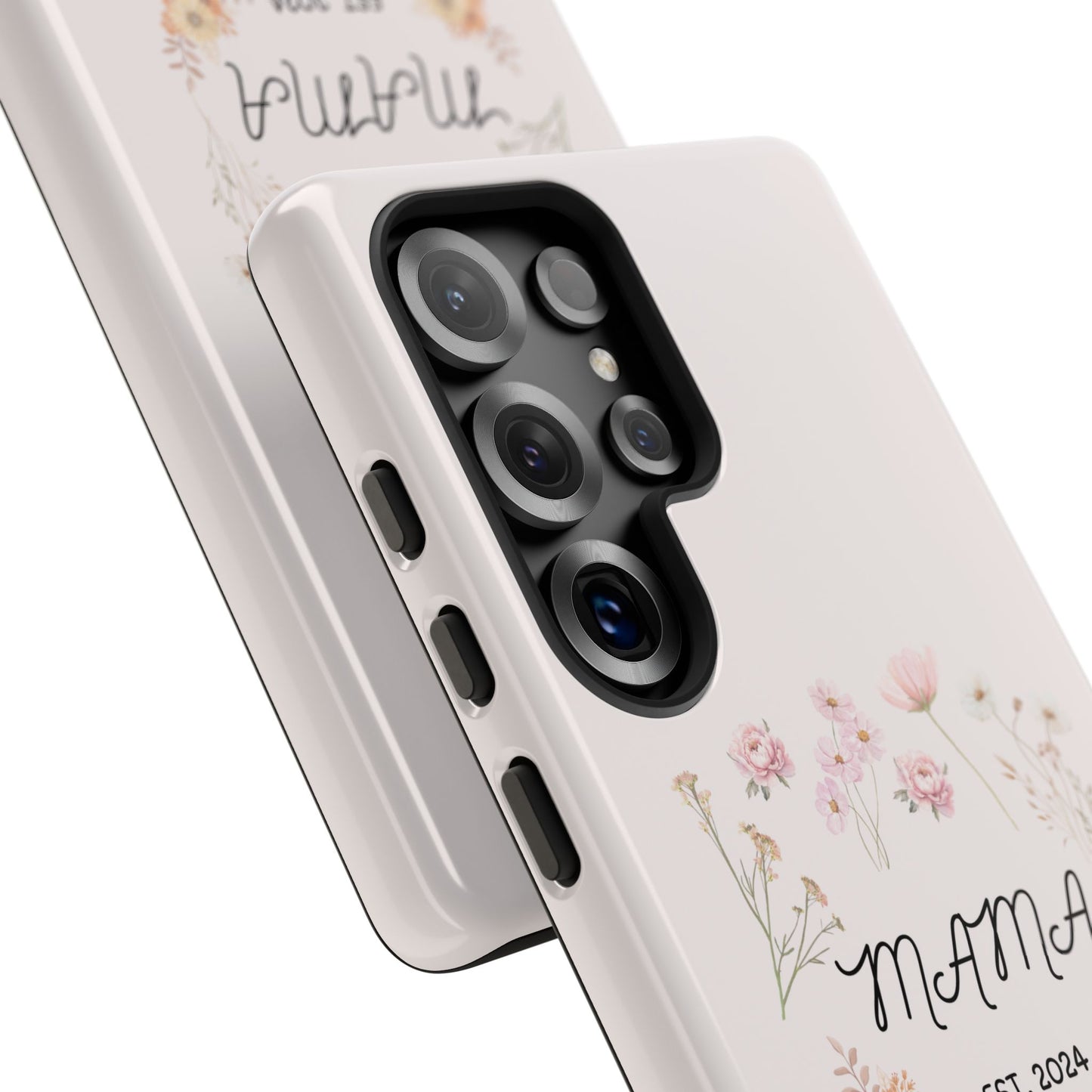 Phone Case - Floral Personalized Tough Case for Mother's Day - Mama, Est [Year], Children's Names