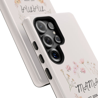 Phone Case - Floral Personalized Tough Case for Mother's Day - Mama, Est [Year], Children's Names