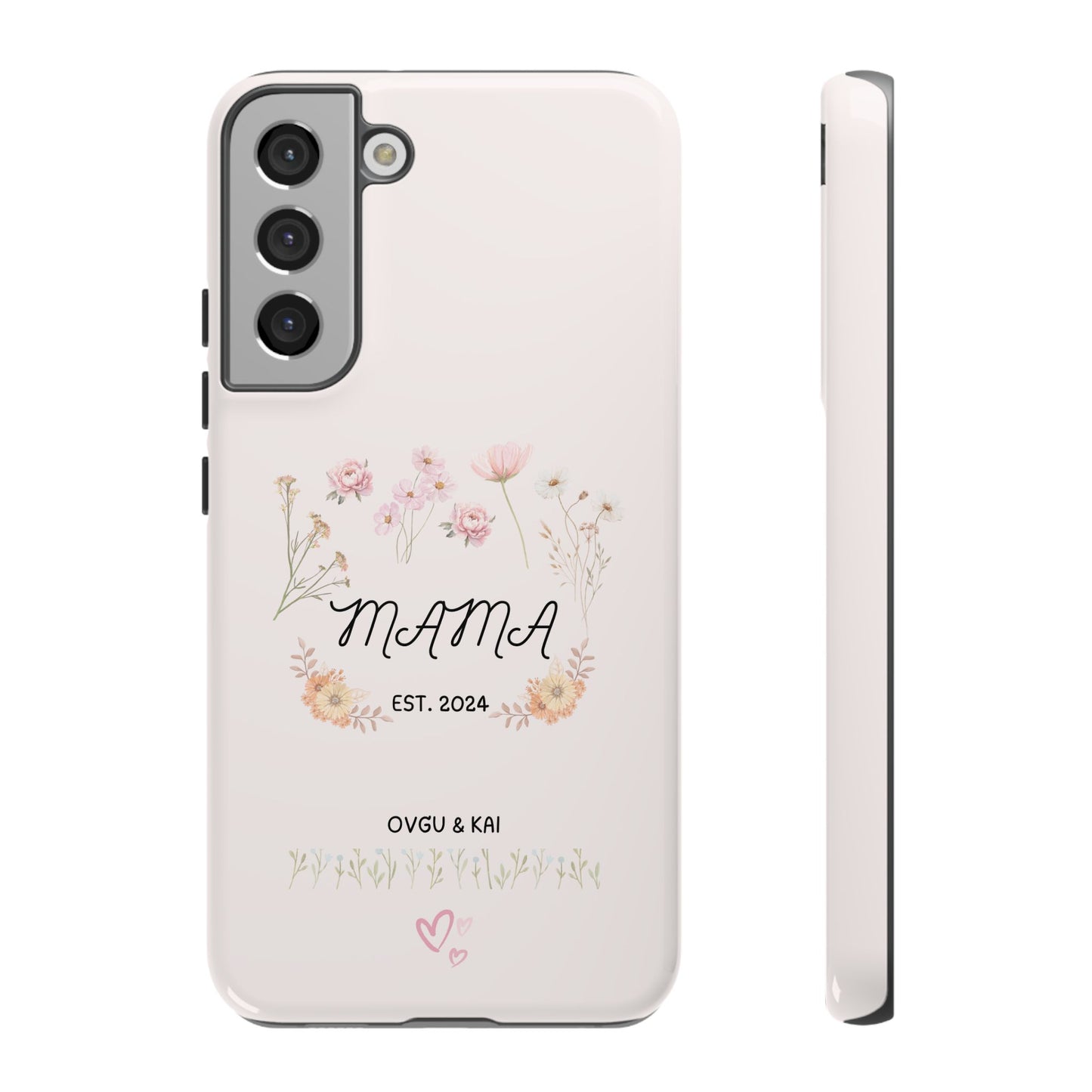Phone Case - Floral Personalized Tough Case for Mother's Day - Mama, Est [Year], Children's Names