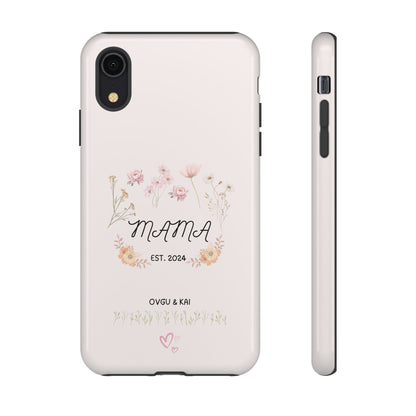 Phone Case - Floral Personalized Tough Case for Mother's Day - Mama, Est [Year], Children's Names