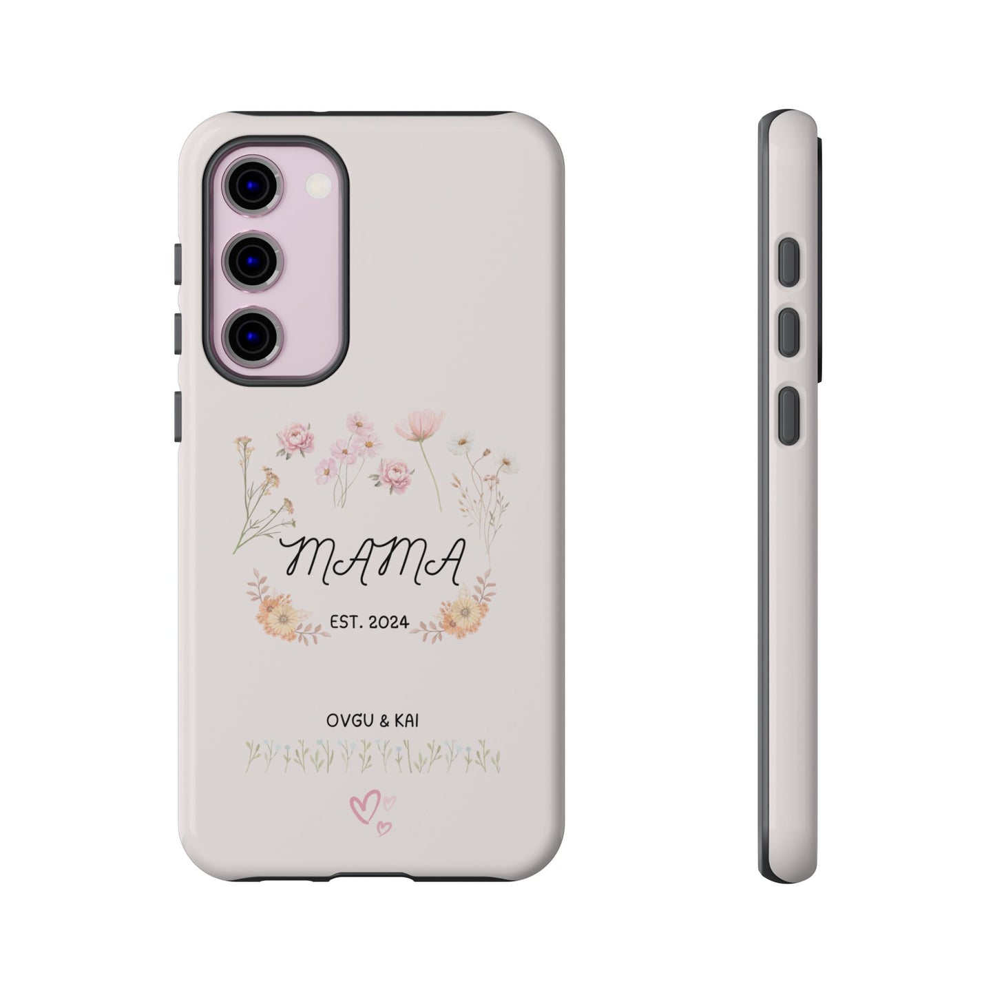 Phone Case - Floral Personalized Tough Case for Mother's Day - Mama, Est [Year], Children's Names