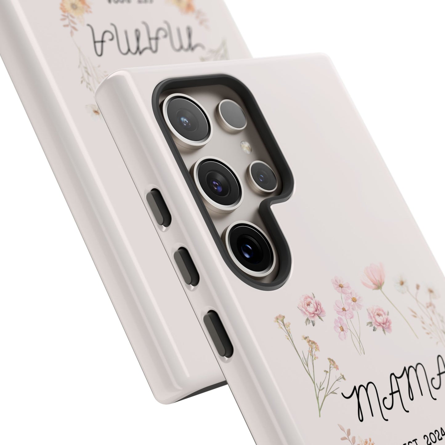 Phone Case - Floral Personalized Tough Case for Mother's Day - Mama, Est [Year], Children's Names