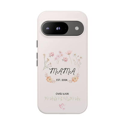 Phone Case - Floral Personalized Tough Case for Mother's Day - Mama, Est [Year], Children's Names