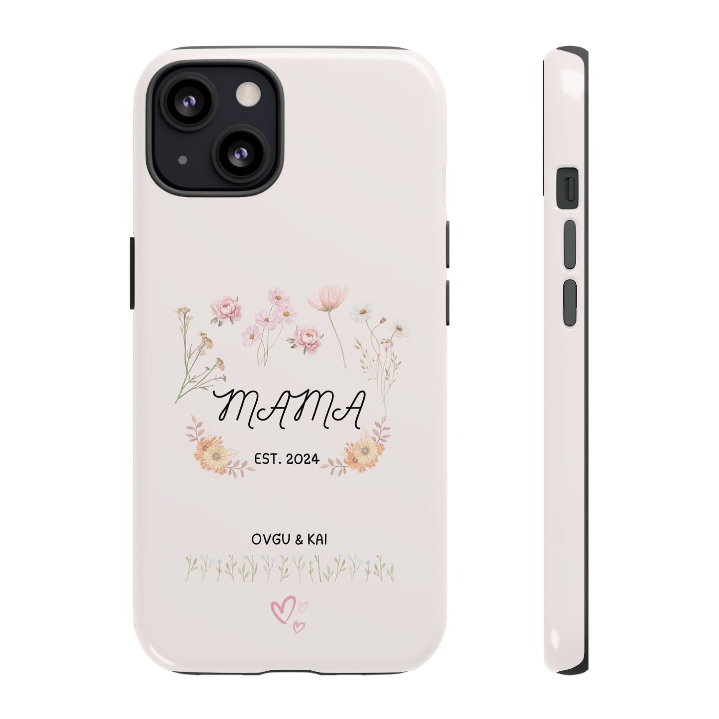 Phone Case - Floral Personalized Tough Case for Mother's Day - Mama, Est [Year], Children's Names