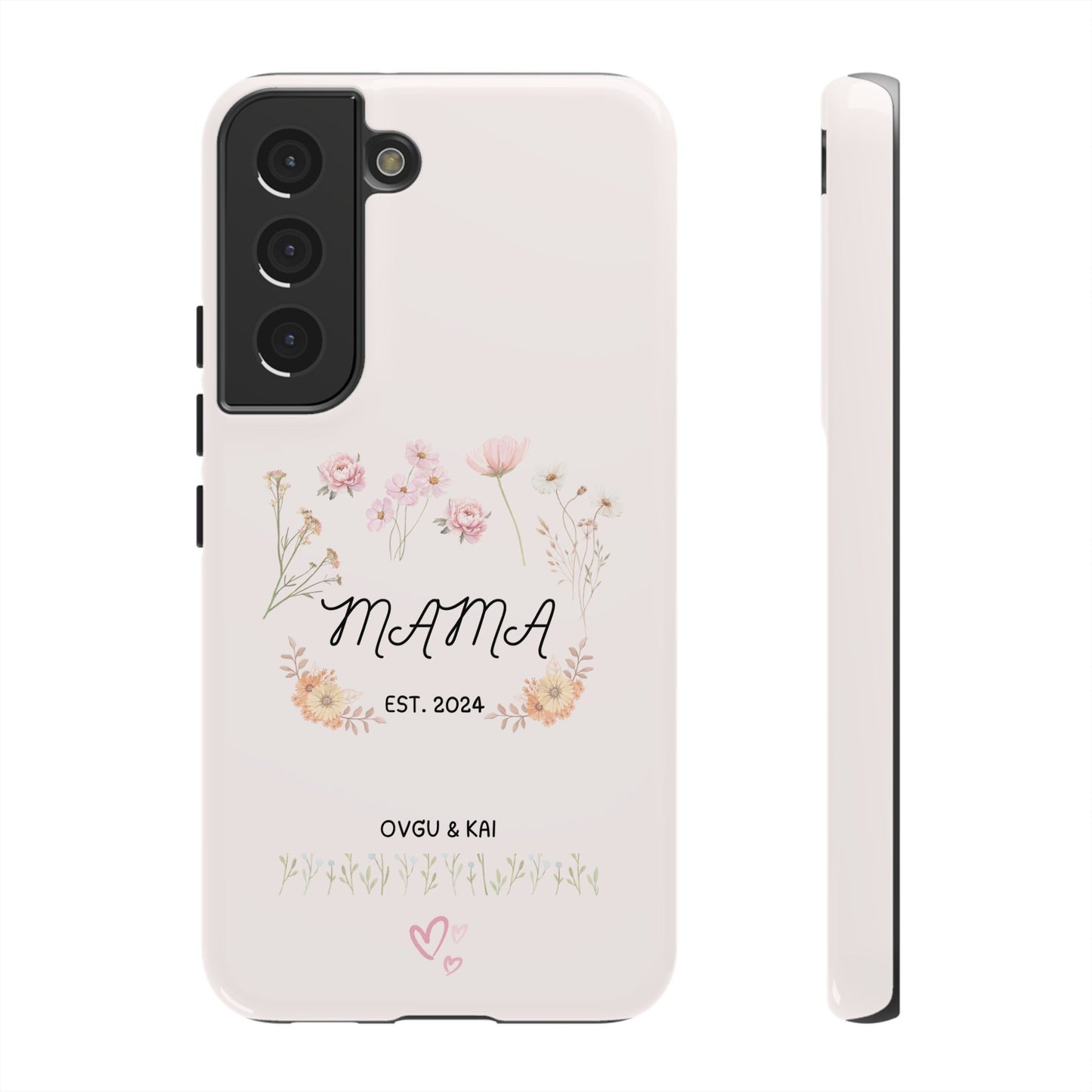 Phone Case - Floral Personalized Tough Case for Mother's Day - Mama, Est [Year], Children's Names