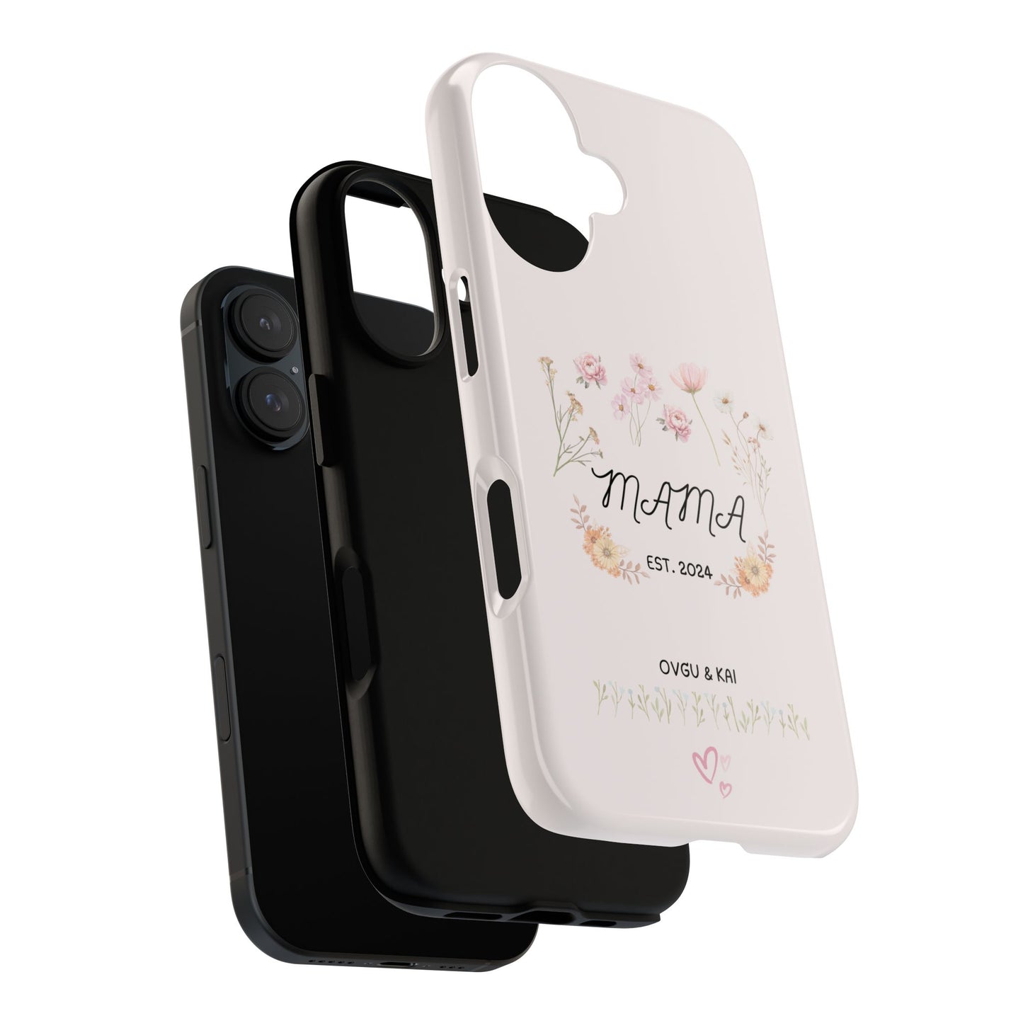 Phone Case - Floral Personalized Tough Case for Mother's Day - Mama, Est [Year], Children's Names