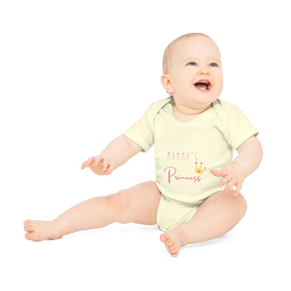 Mommy's Princess Organic Baby Bodysuit - Cute, Soft & Eco-Friendly Apparel