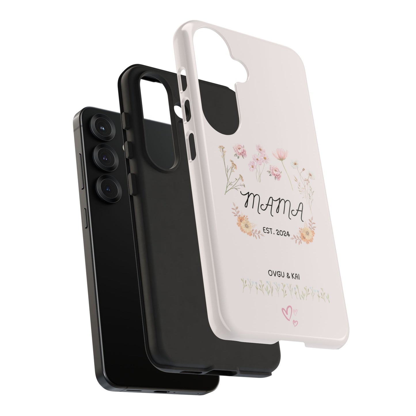 Phone Case - Floral Personalized Tough Case for Mother's Day - Mama, Est [Year], Children's Names