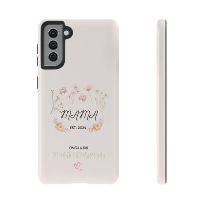 Phone Case - Floral Personalized Tough Case for Mother's Day - Mama, Est [Year], Children's Names