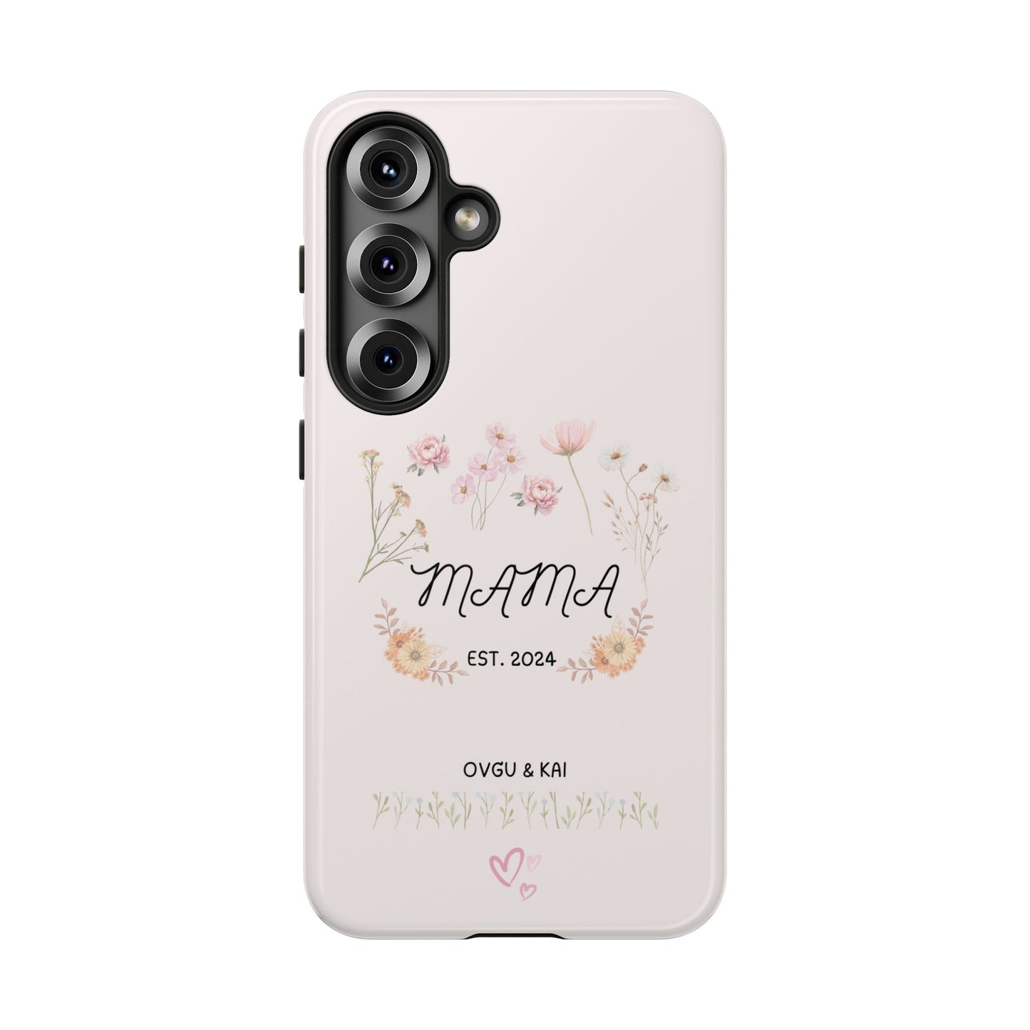 Phone Case - Floral Personalized Tough Case for Mother's Day - Mama, Est [Year], Children's Names